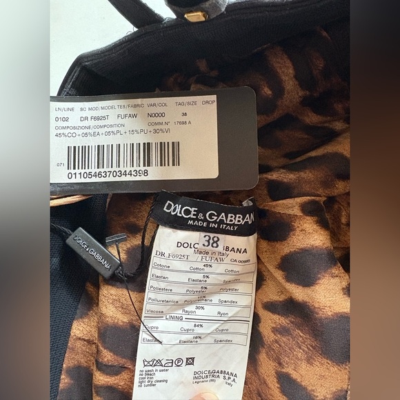 DOLCE & GABBANA Black Patent Buckle Strap Bondage Sexy Mini Dress 38 US 2 FLAWED - Picture 3 of 13